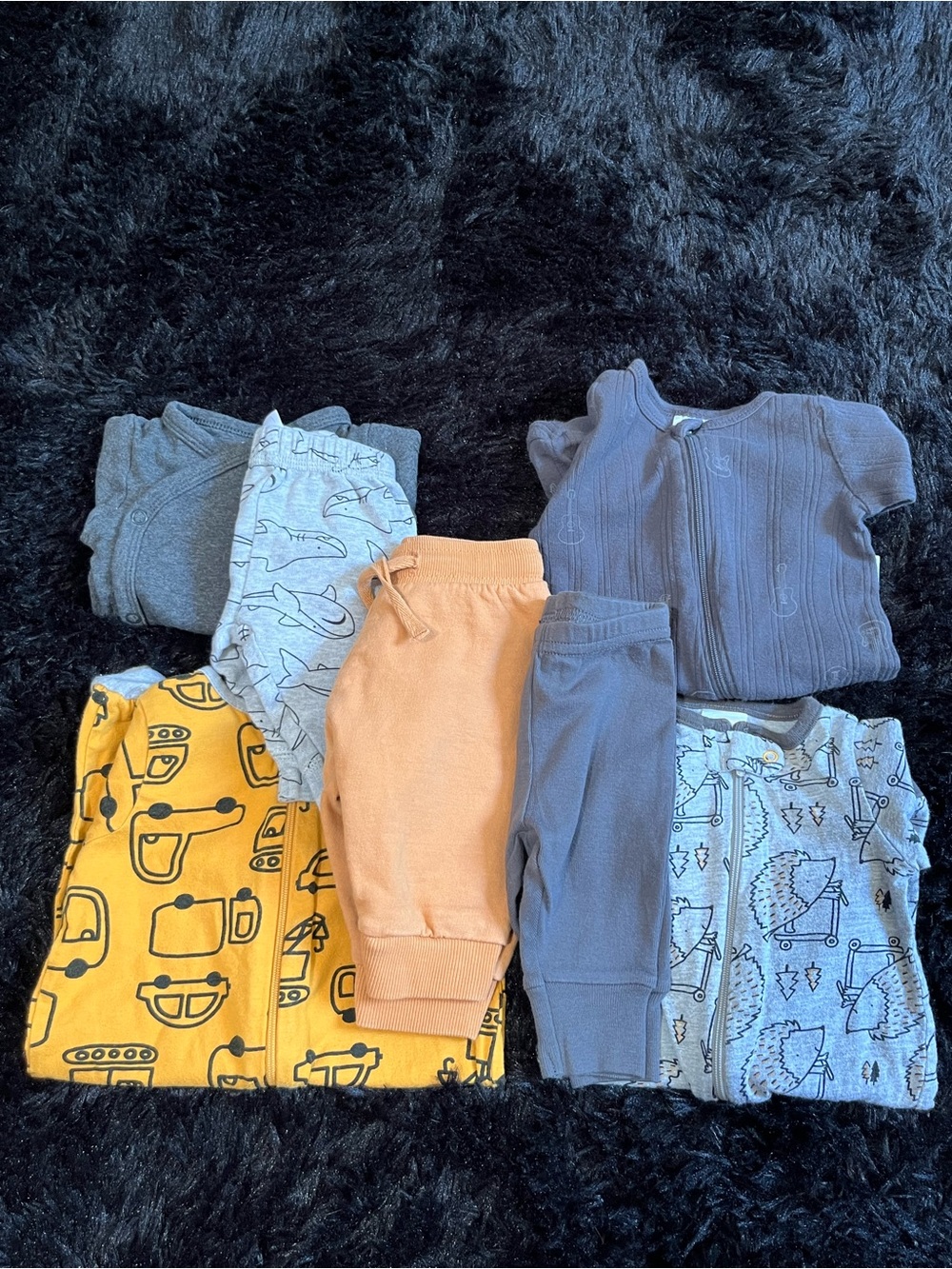 COTTON Newborn Boy SHARK 7 Piece Bundle. Live Show Listing. $10 start.